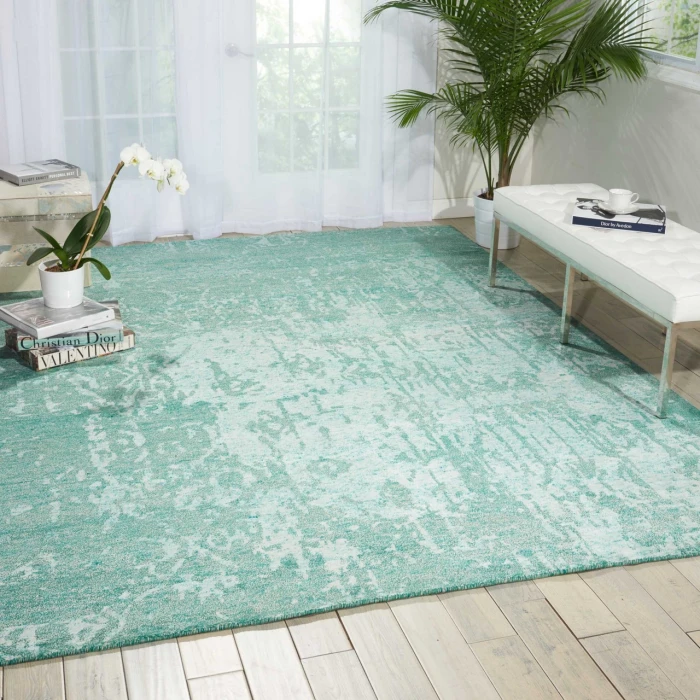 Nourison Home Silk Shadows Blue SHA10 5ft.6in. x 7ft.5in. Rect. Rug