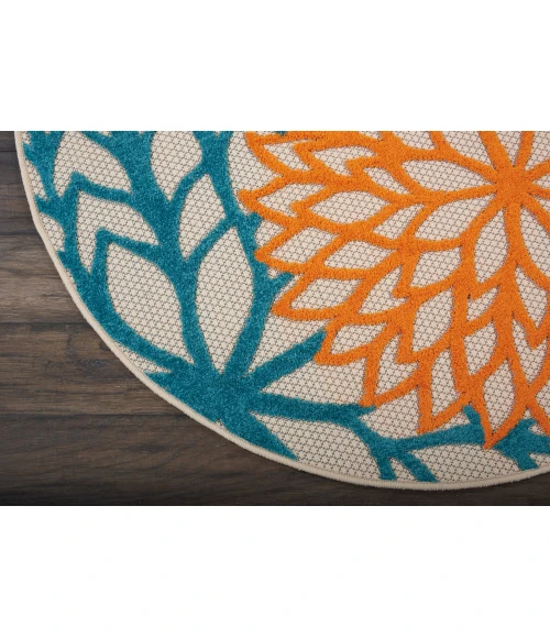 Nourison Aloha Round Area Rug ALH05-Multicolor