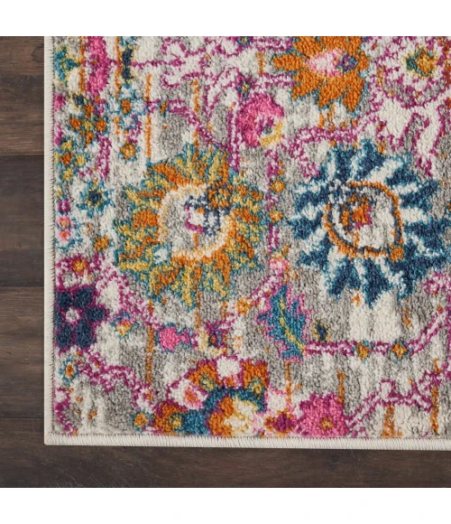 Nourison Passion Area Rug PSN01 Silver 2'2" x 10'