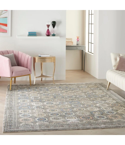 Nourison Starry Nights Area Rug STN09-Grey/Navy