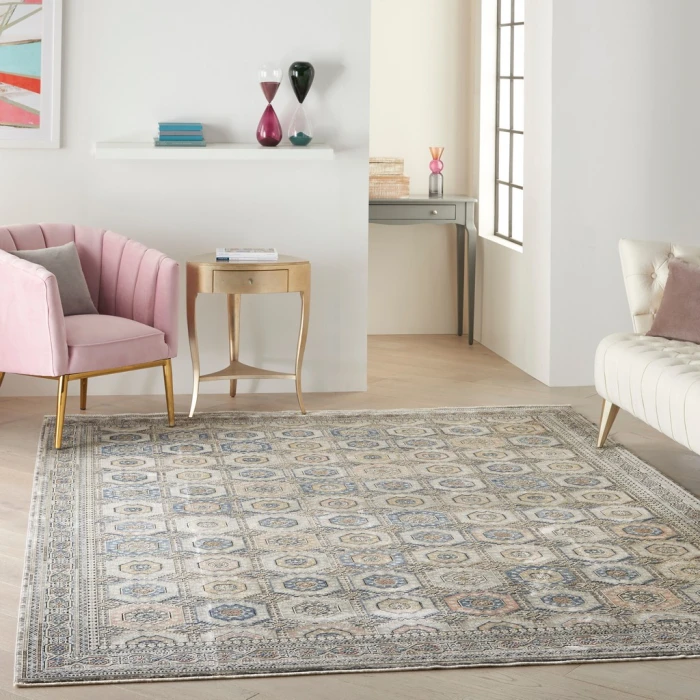 Nourison Starry Nights Area Rug STN09-Grey/Navy