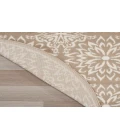 Nourison Jubilant Taupe JUB06 8 ft. Round Rug
