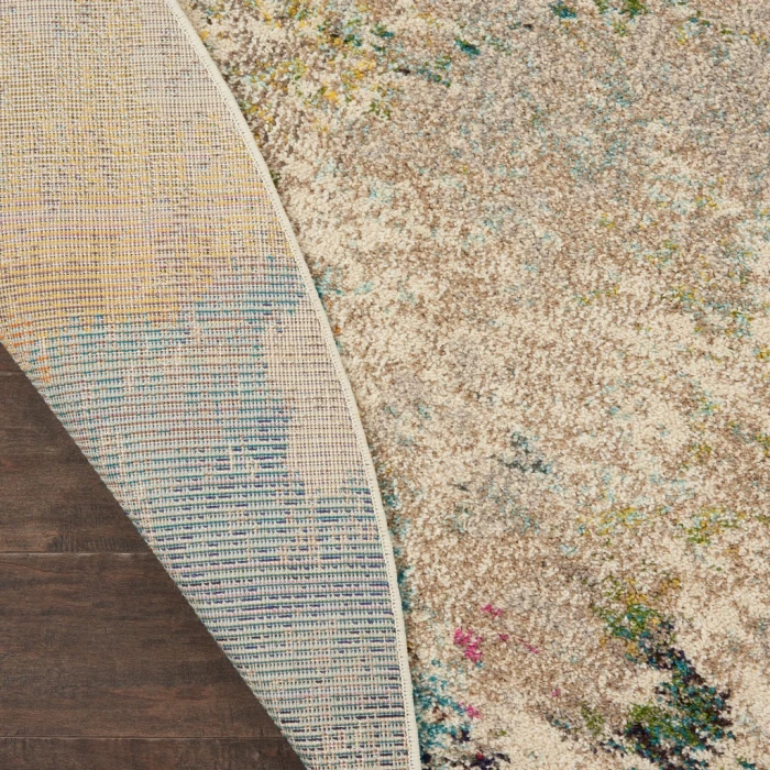 Nourison Celestial Round Area Rug CES12-Ivory/Multicolor