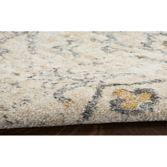 Nourison Oushak Home Cream OUS01 2 ft. 3 in. X 7 ft. 6 in. Rectangle Rug