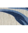 Nourison Aloha Blue Grey ALH33 2 ft. 8 in. X 4 ft. Rectangle Rug