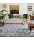Nourison Grafix Area Rug GRF06-White Blue