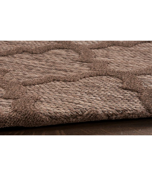 Nourison Easy Care Brown NES01 6 ft. X 9 ft. Rectangle Rug