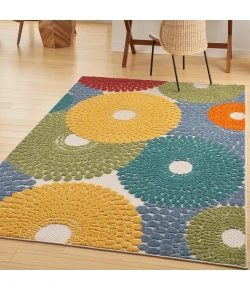 Nourison Home Aloha ALH29 Multicolor 3 ft. 6 in. X 5 ft. 6 in. Area Rug