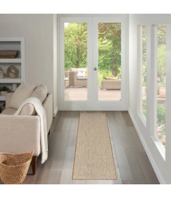 Nourison Home Courtyard COU01 Jute Ivory 2 ft. 2 in. X 8 ft. Area Rug