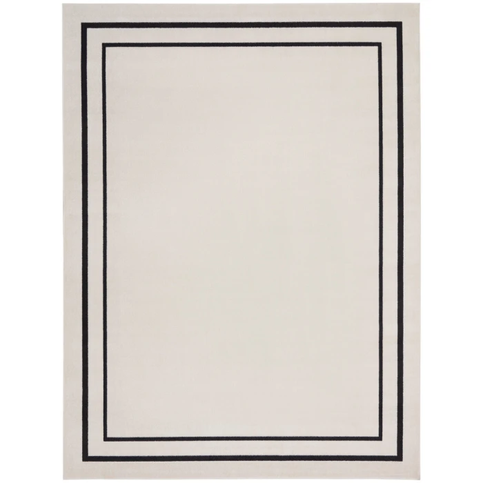 Nourison Nourison Essentials Area Rug NRE02 Ivory/Black