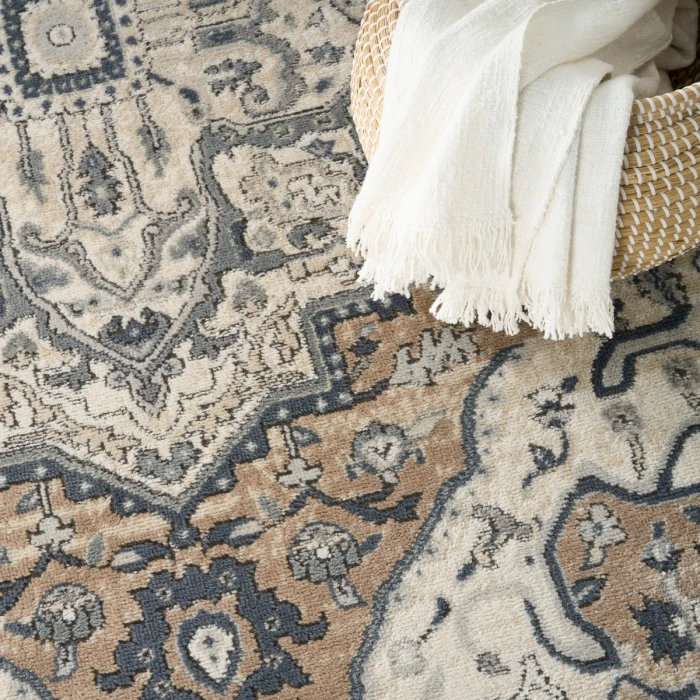 Nourison Quarry Ivory Taupe QUA18 6 ft. X 9 ft. Rect. Rug