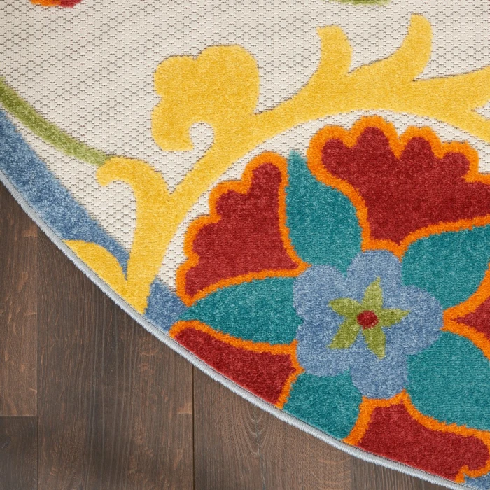 Nourison Aloha Area Rug ALH17-Ivory/Multi