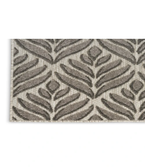Nourison Aloha Charcoal ALH35 2 ft. X 6 ft. Rectangle Rug