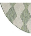 Nourison Positano Blue Green POS04 4ft. Round Rug
