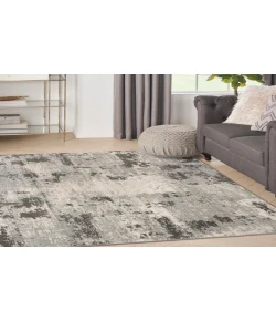 Nourison Home Serenity Home SRH06 Ivory Grey 3 ft. 11 in. X 5 ft. 11 in. Area Rug