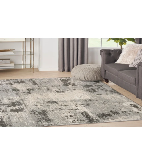 Nourison Serenity Home Ivory Grey SRH06 3 ft. 11 in. X 5 ft. 11 in. Rectangle Rug