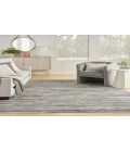 Nourison Serenity Home Ivory Grey Blue SRH03 5 ft. 3 in. X 7 ft. 3 in. Rectangle Rug