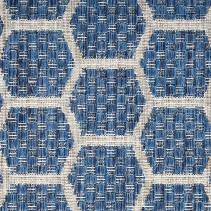 Nourison Twist Reversible Blue TWS01 6 ft. Rect. Rug
