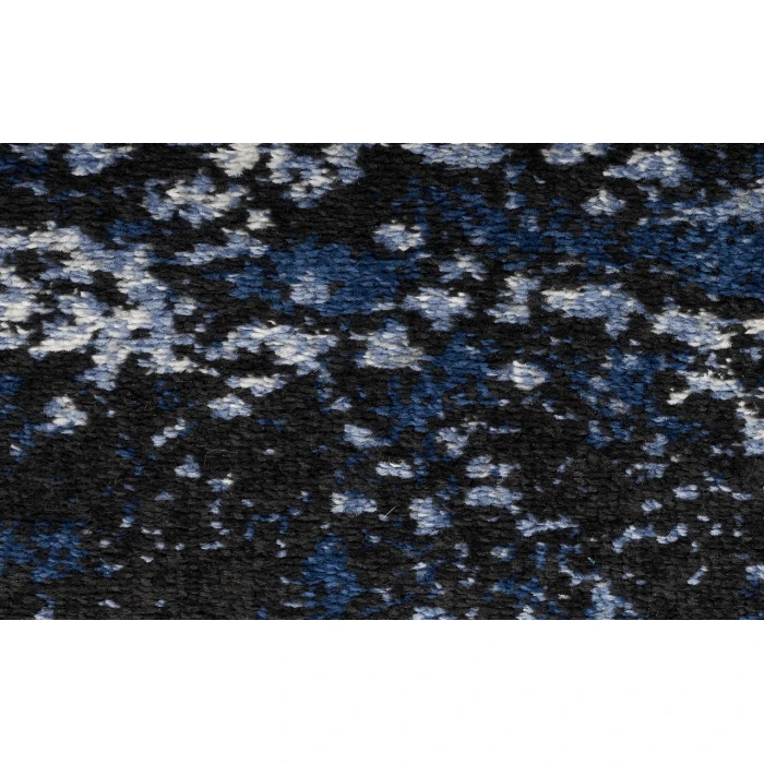 Nourison Passion Light Blue Black PSN10 4 ft. Round Rug