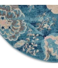 Nourison Tranquil Round Area Rug TRA02-Turquoise