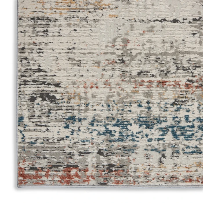 Nourison Rustic Textures Area Rug RUS14-Light Grey Multi