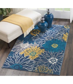 Nourison Home Passion PSN17 Blue 3 ft. 9 in. X 5 ft. 9 in. Area Rug