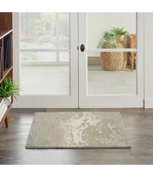 Nourison Twilight Area Rug TWI06 Ivory Green 2' x 3'