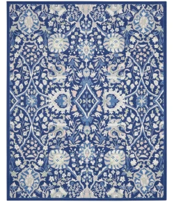 Nourison Home Whimsicle WHS10 Navy Multicolor 7 ft. X 10 ft. Area Rug