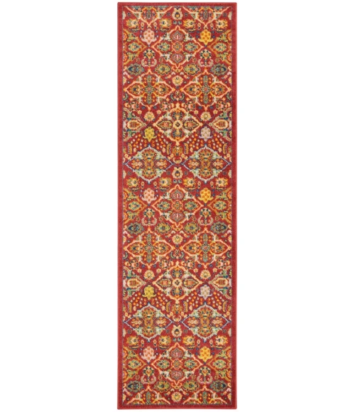 Nourison Allur Area Rug ALR03-Red Multicolor