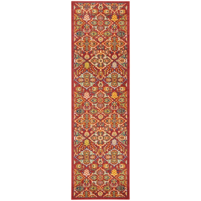 Nourison Allur Area Rug ALR03-Red Multicolor