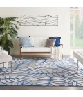 Nourison Aloha Area Rug ALH18 Ivory/Navy 12' x 15'