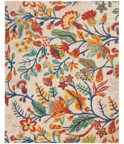 Nourison Home Allur ALR09 Ivory Multicolor 7 ft. 10 in. X 9 ft. 10 in. Area Rug
