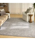Nourison Shadows Charcoal Ivory SHW04 6 ft. X 9 ft. Rect. Rug