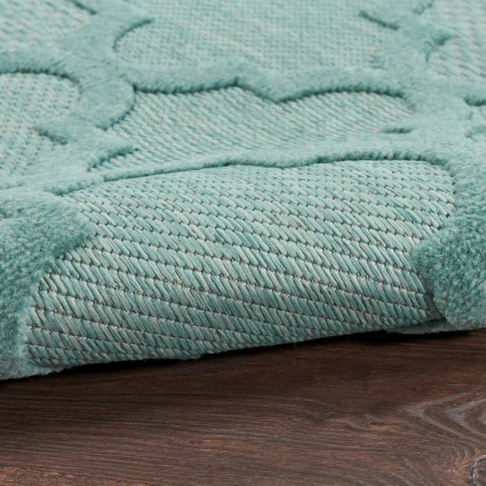 Nourison Easy Care Area Rug NES01 Aqua/Teal