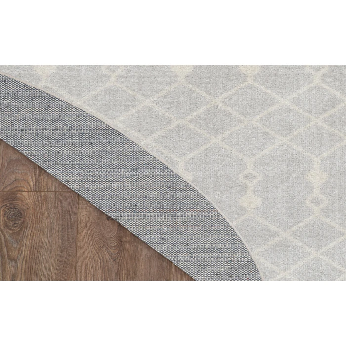 Nourison Astra Machine Washable Grey ASW10 4 ft. Round Rug