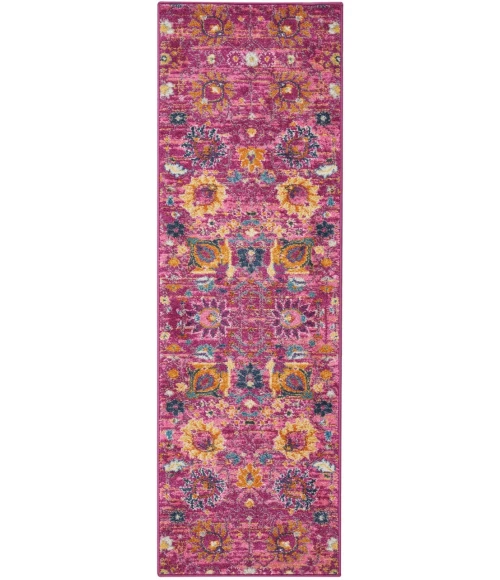 Nourison Passion Runner Area Rug PSN01-Fuchsia