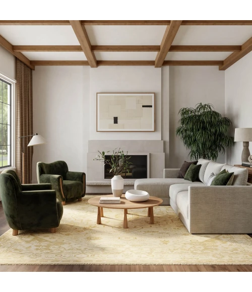 Nourison Home Antique Bloom Beige ANB03 8ft. x 10ft. Rect. Rug