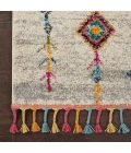 Nourison Nomad Cream Grey NMD04 2ft.2in. x 4ft. Rect. Rug