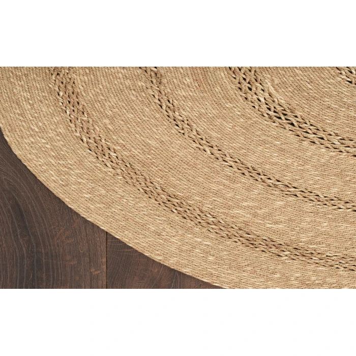 Nourison Natural Seagrass Natural NSG01 4 ft. Round Rug