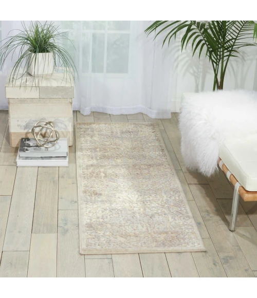 Nourison Home Graphic Illusions Cream / Ivory GIL09 2ft.3in. x 8ft. Rect. Rug