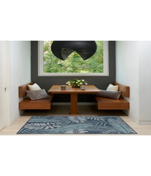 Nourison Garden Oasis Navy GOA02 3 ft. X 5 ft. Rectangle Rug