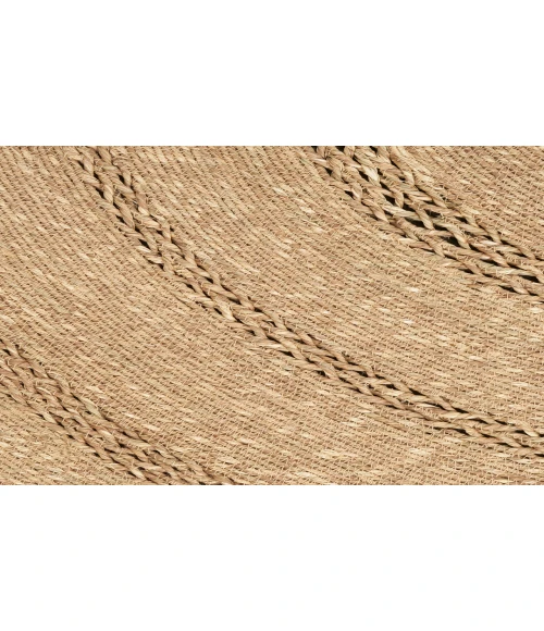 Nourison Natural Seagrass Natural NSG01 5 ft. Round Rug