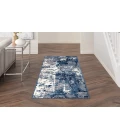 Nourison Grafix Navy Blue GRF38 2 ft. 3 in. X 10 ft. Rectangle Rug