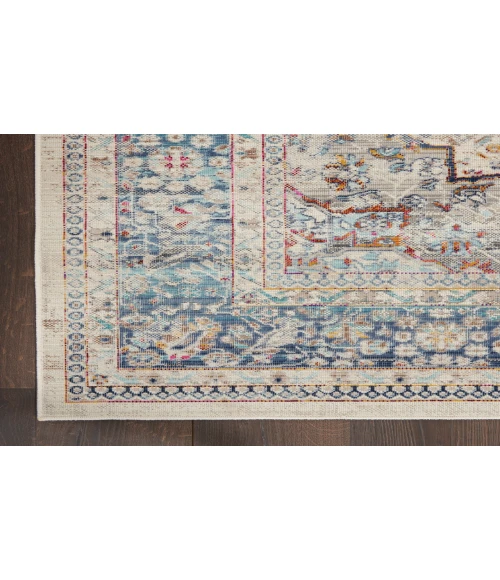 Nourison Vintage Kashan Ivory Blue VKA07 2 ft. X 4 ft. Rectangle Rug