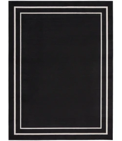 Nourison Home Nourison Essentials NRE02 Black Ivory 10 ft. X 14 ft. Area Rug