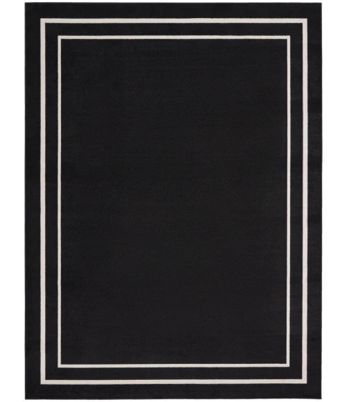 Nourison Nourison Essentials Area Rug NRE02 Black Ivory