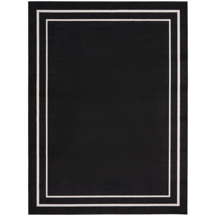 Nourison Nourison Essentials Area Rug NRE02 Black Ivory