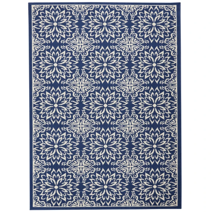 Nourison Jubilant Area Rug JUB06 Navy/Ivory