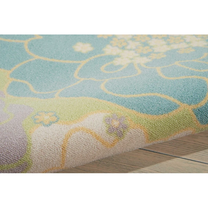Nourison Home & Garden Green RS021 5ft. 3in. x 7ft. 5in. Rect. Rug