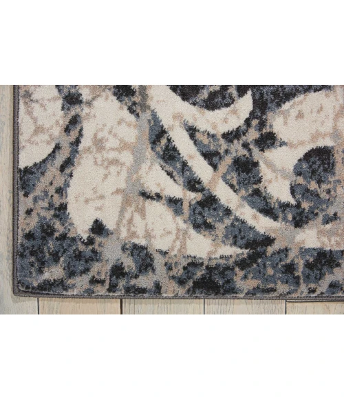 Nourison Maxell Area Rug MAE10-Ivory/Charcoal
